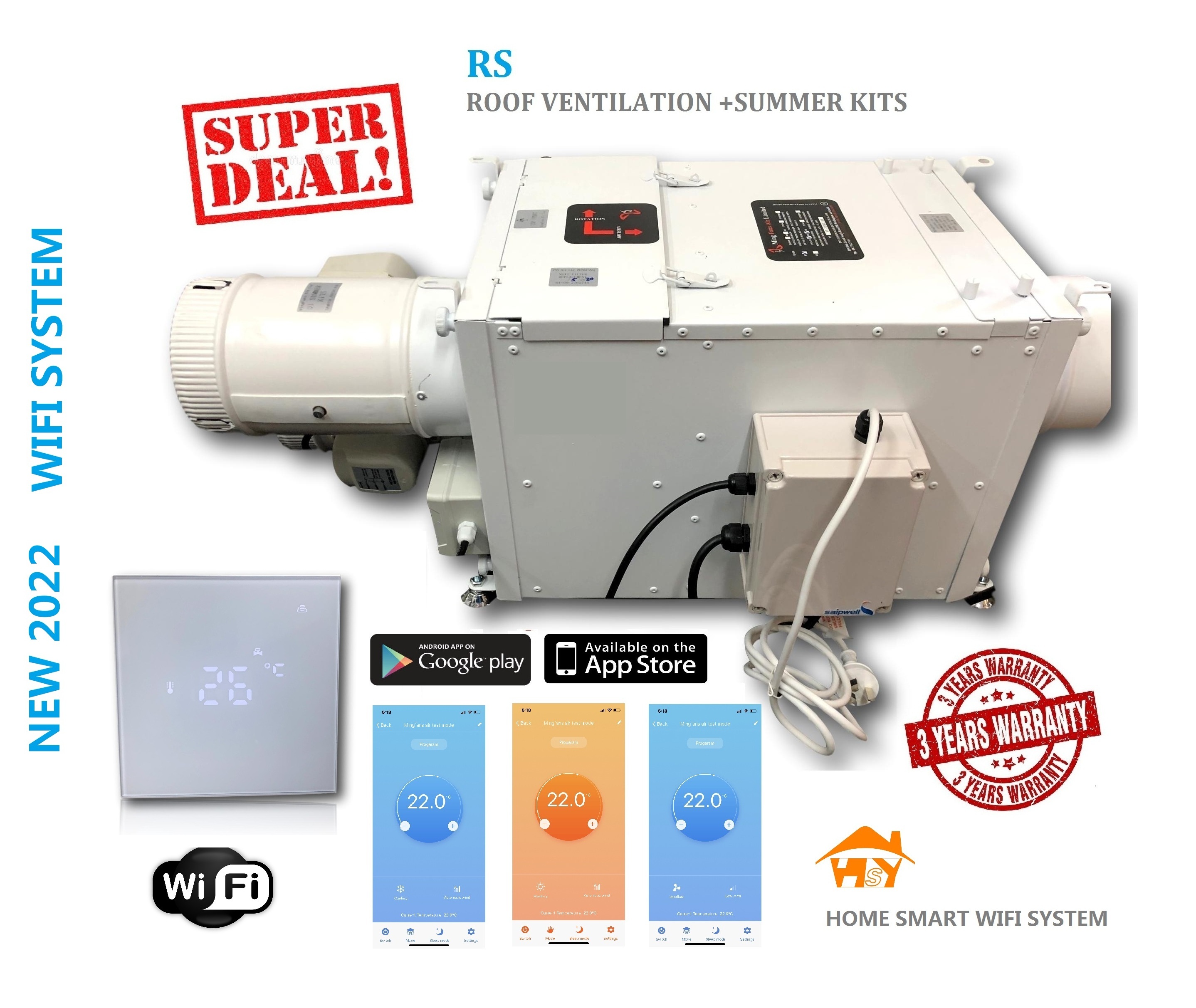 HOME VENTILATION SYSTEM PVS-RS WIFI